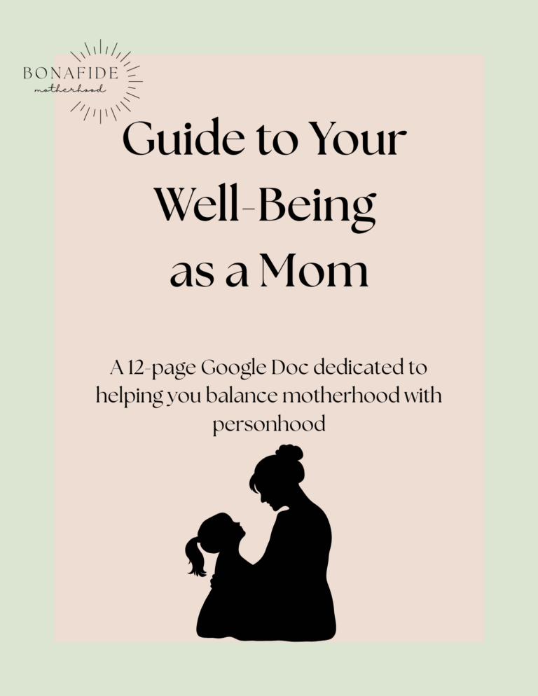 guide to your well-being as a mom guide